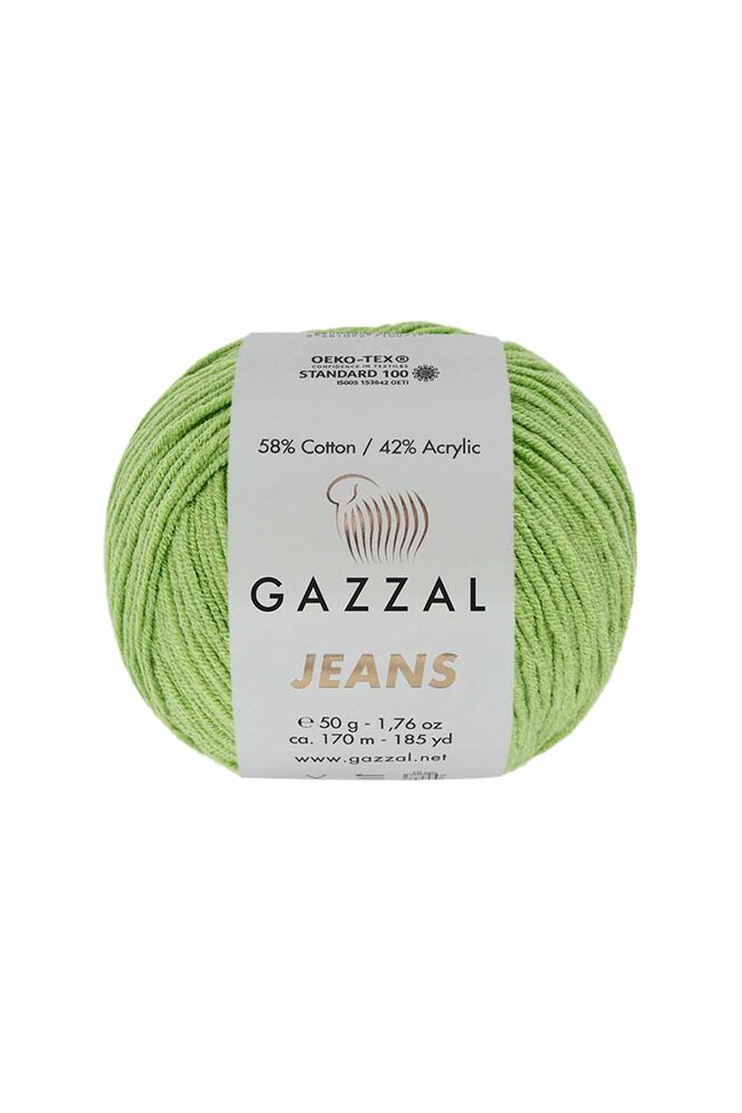 Пряжа Gazzal Jeans /Салатовый 1128