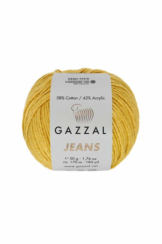 Gazzal - Пряжа Gazzal Jeans 50 /Горчичный 1125