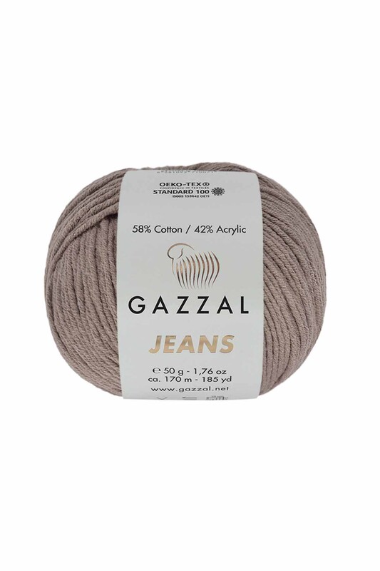 Gazzal - Пряжа Gazzal Jeans /Кофе с молоком 1112