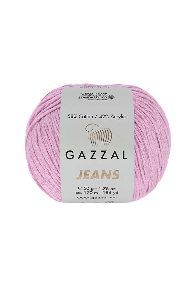 Пряжа Gazzal Jeans /Розовая лаванда 1104
