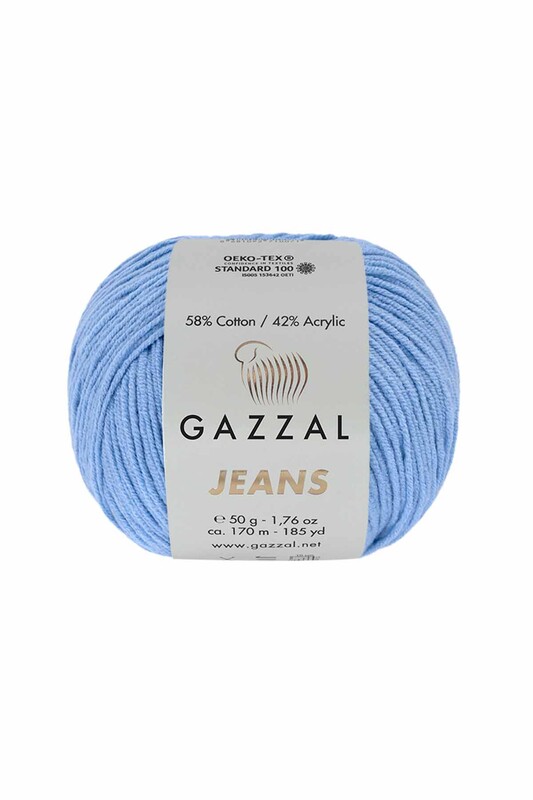 Gazzal - Пряжа Gazzal Jeans /Голубой колокольчик 1105