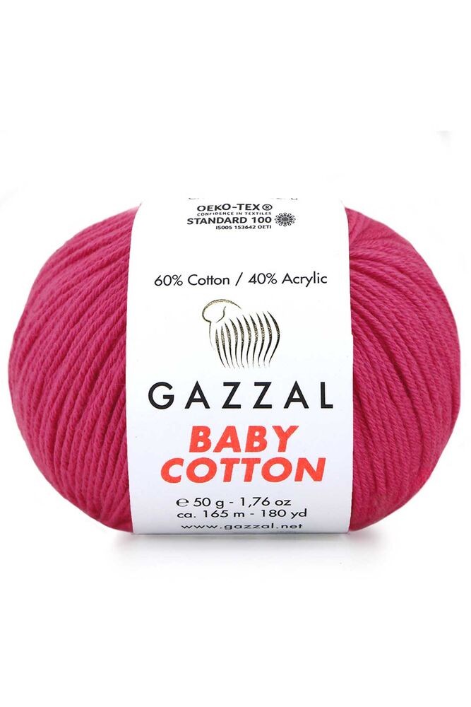 Пряжа Gazzal Baby Cotton /Малиновый 3415