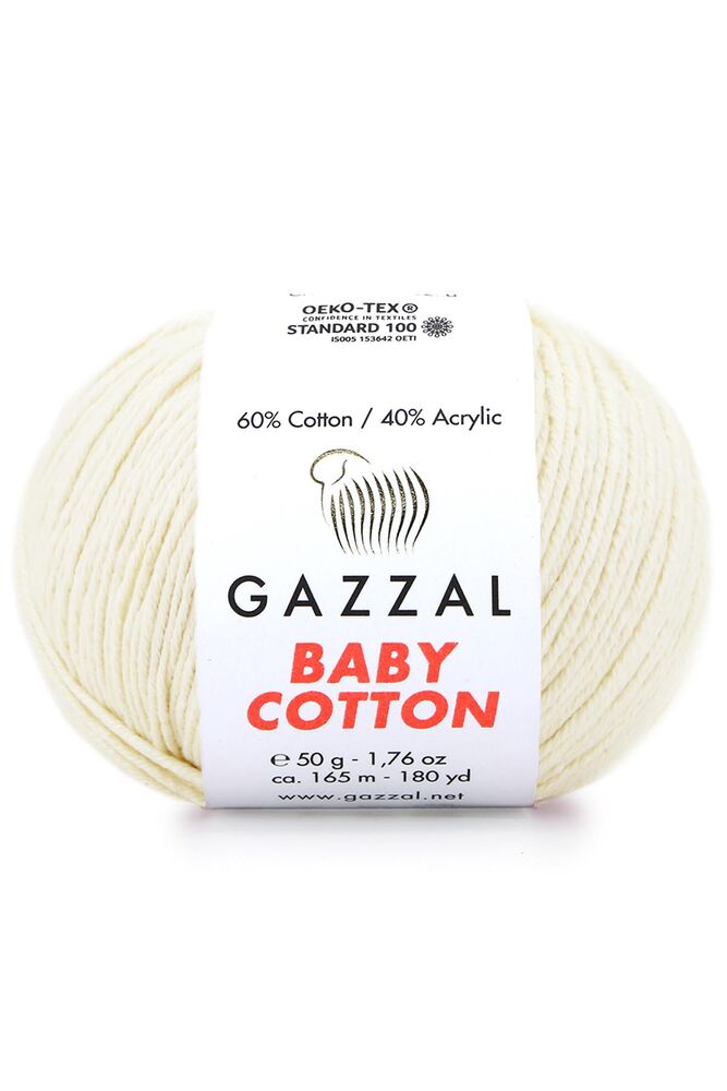 Пряжа Gazzal Baby Cotton /Светлый беж 3437