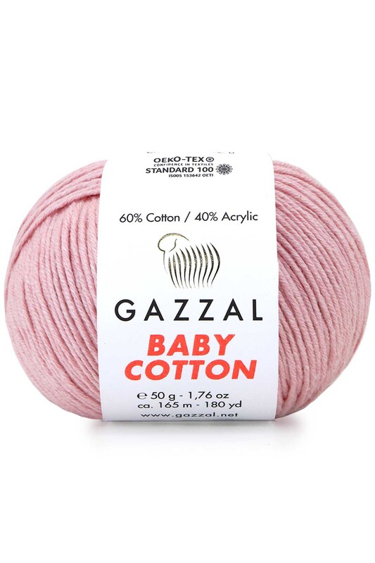 Gazzal - Пряжа Gazzal Baby Cotton /Гвоздика 3444