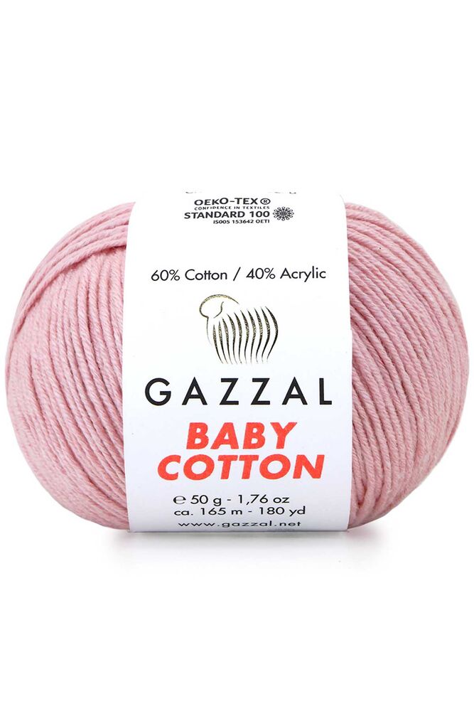 Пряжа Gazzal Baby Cotton /Гвоздика 3444