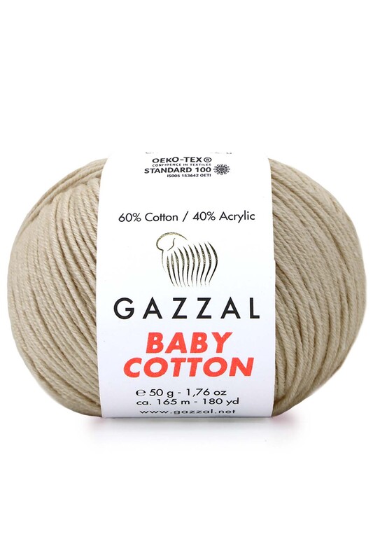 Gazzal - Пряжа Gazzal Baby Cotton /Телесный 3446