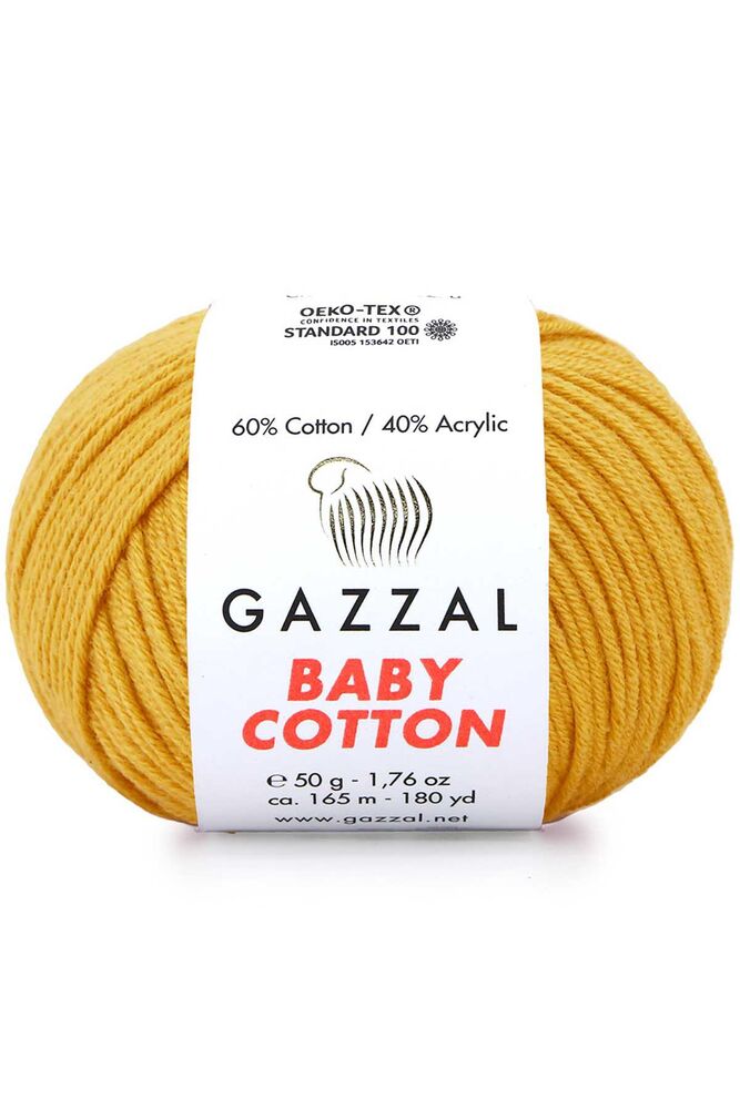 Пряжа Gazzal Baby Cotton /Медовый 3447