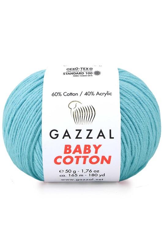 Пряжа Gazzal Baby Cotton /Голубой 3451 - Thumbnail