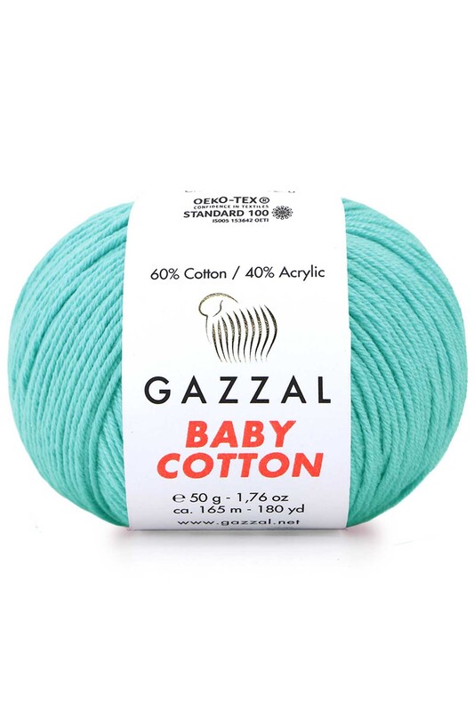Gazzal - Пряжа Gazzal Baby Cotton /Бирюзовый 3452