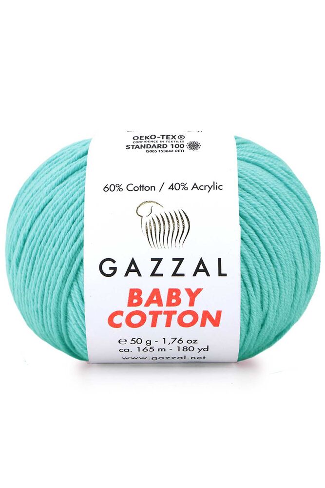 Пряжа Gazzal Baby Cotton /Бирюзовый 3452
