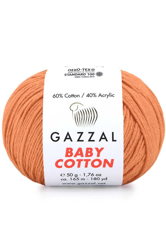 Пряжа Gazzal Baby Cotton /Лососевый 3465