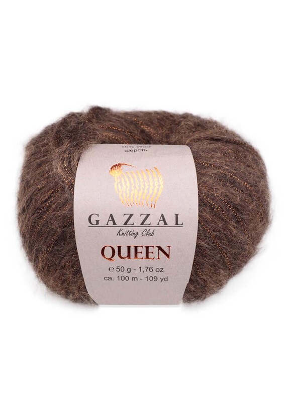 Gazzal - Gazzal Queen El Örgü İpi 50 gr | Kahve 7224