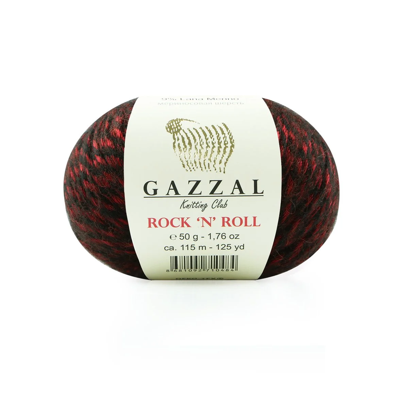Gazzal - Gazzal Rock N Roll El Örgü İpi | Kırmızı13950