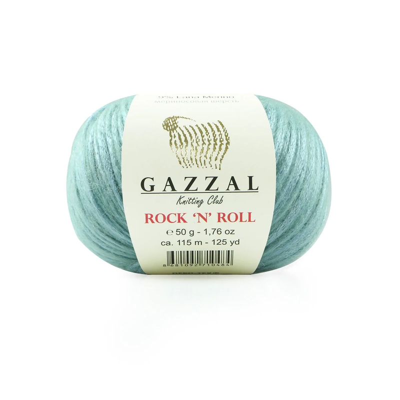 Gazzal - Gazzal Rock N Roll El Örgü İpi 50 gr | Mavi Parıltı 13903