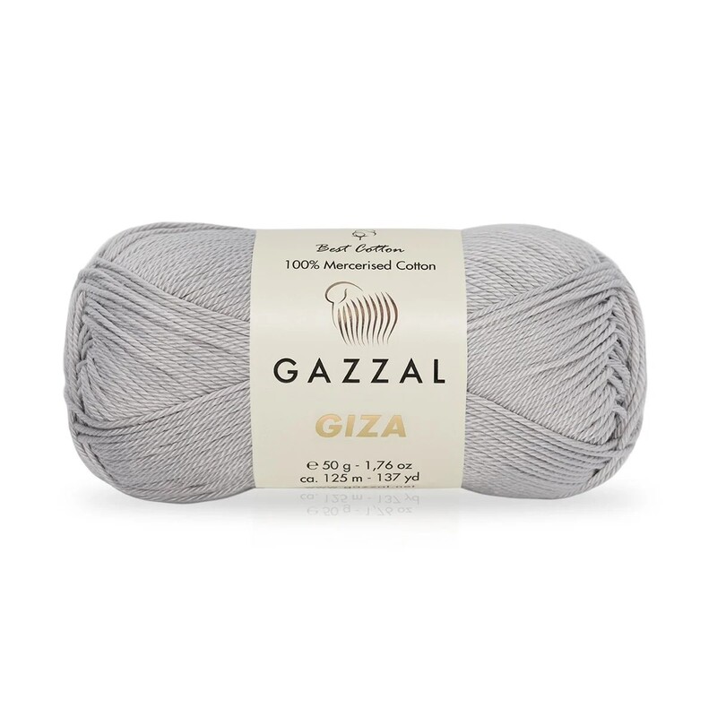 Gazzal - Gazzal Giza El Örgü İpi 50 Gram | Gümüş Gri 2456