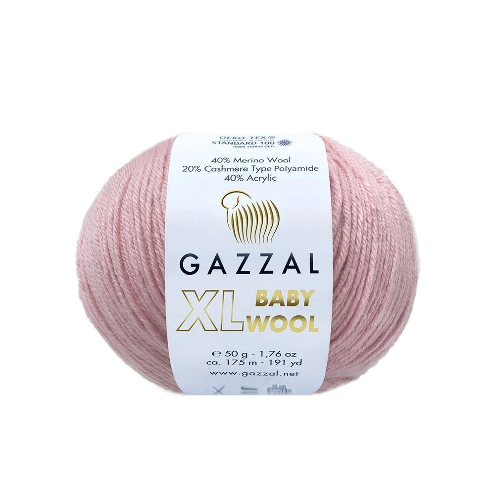 Gazzal Baby Wool XL El Örgü İpi | Bebe Pembe 828