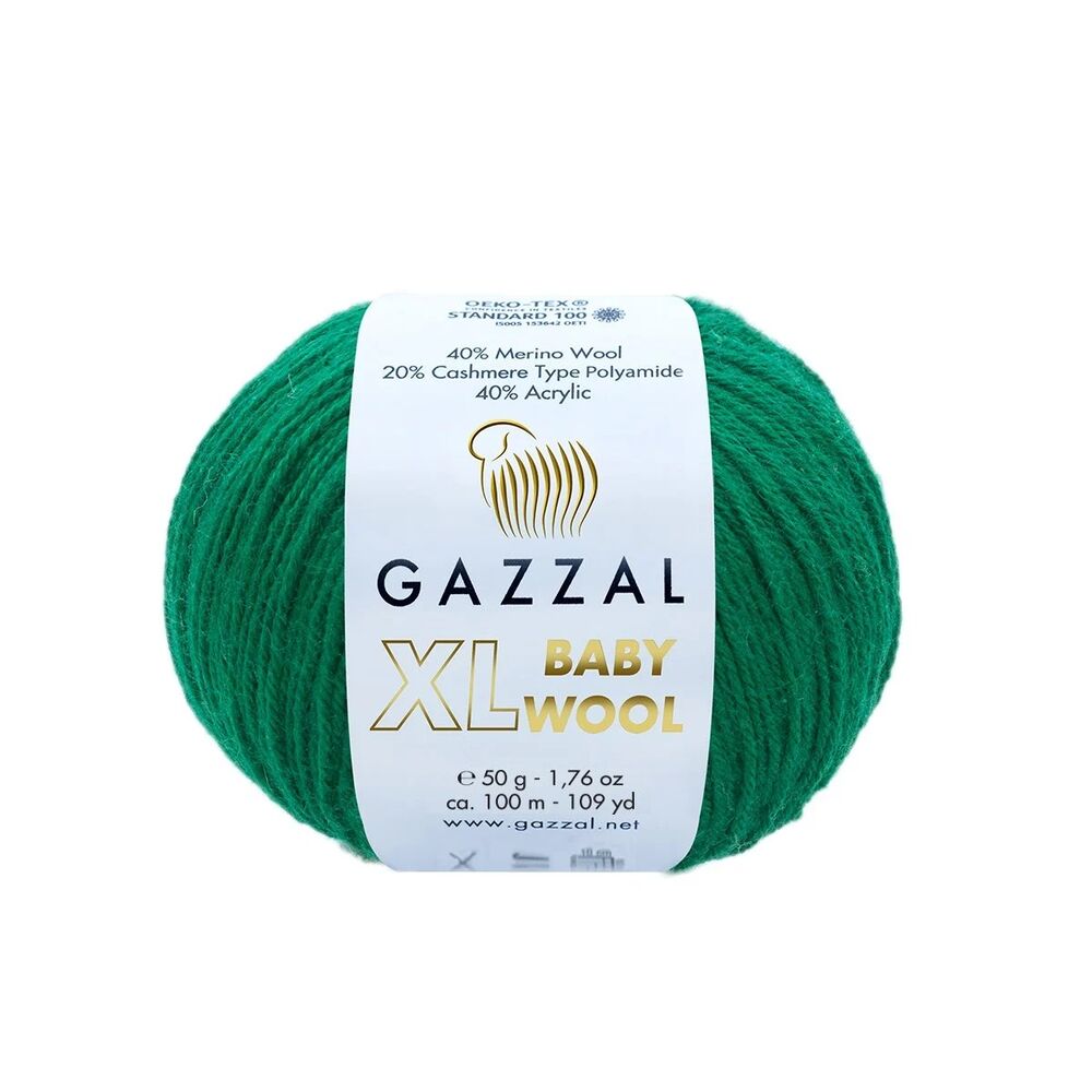 Gazzal Baby Wool XL El Örgü İpi | Koyu Yeşil 814