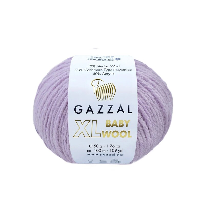 Gazzal - Gazzal Baby Wool XL El Örgü İpi | Pembe Lavanta 823