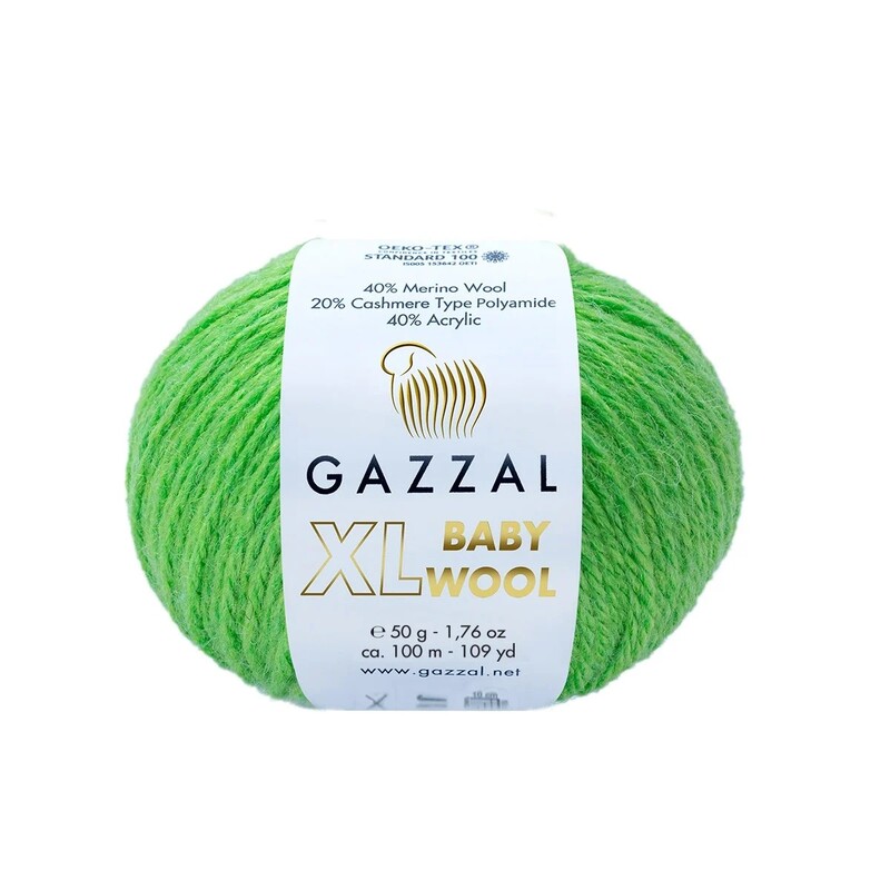 Gazzal - Gazzal Baby Wool XL El Örgü İpi | Yasemin Yeşili 821