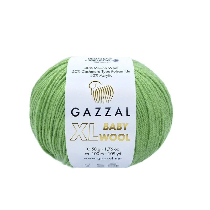 Gazzal - Gazzal Baby Wool XL El Örgü İpi | Kivi 838