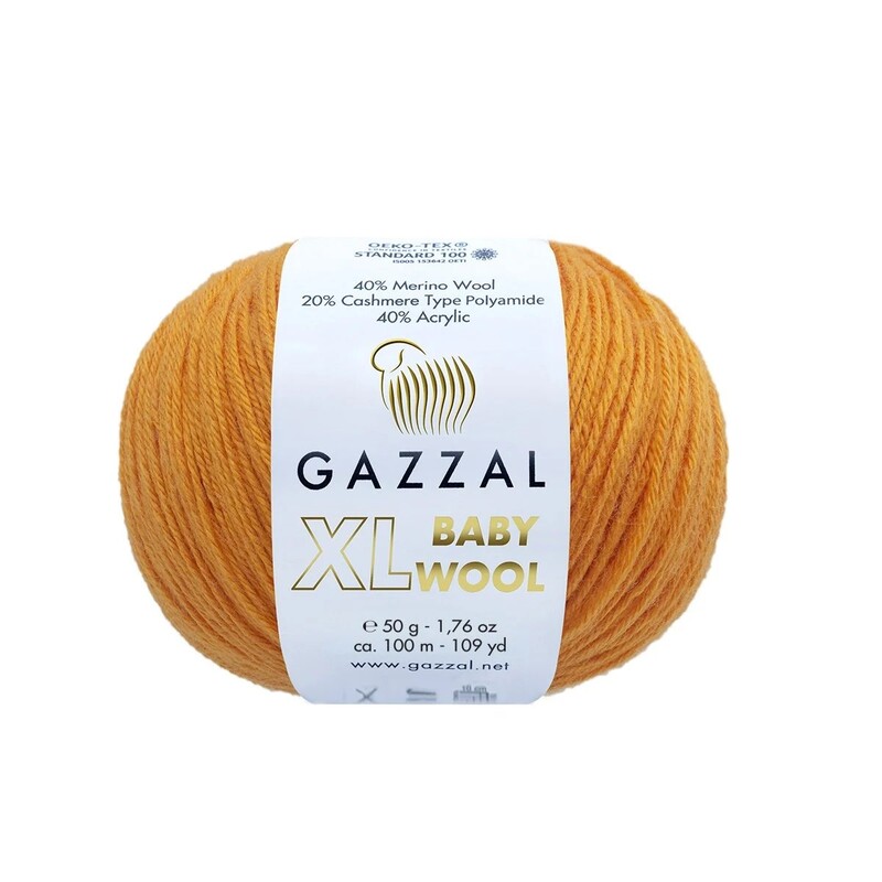 Gazzal - Gazzal Baby Wool XL El Örgü İpi | Kayısı 837