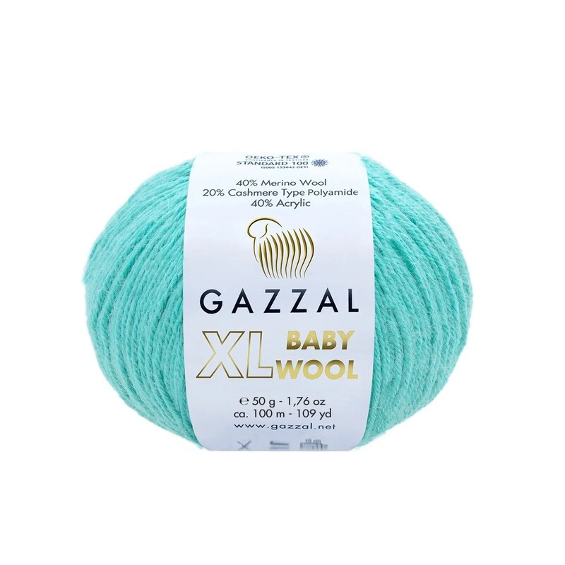 Gazzal - Gazzal Baby Wool XL El Örgü İpi | Turkuaz 820