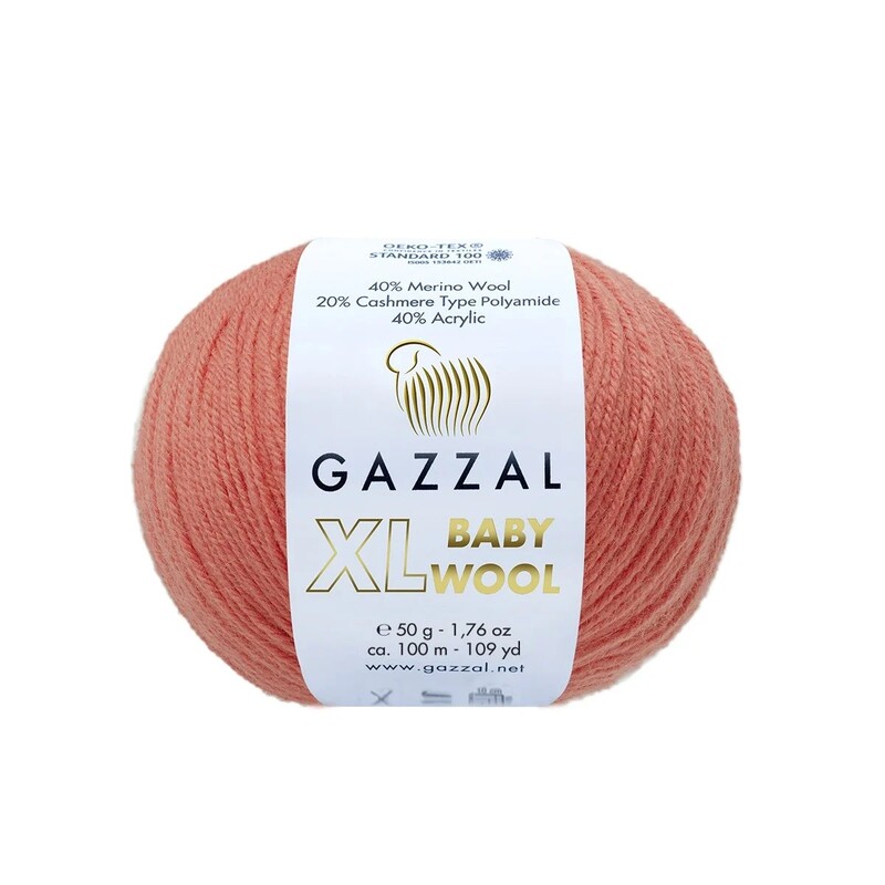 Gazzal - Gazzal Baby Wool XL El Örgü İpi | Mercan 819