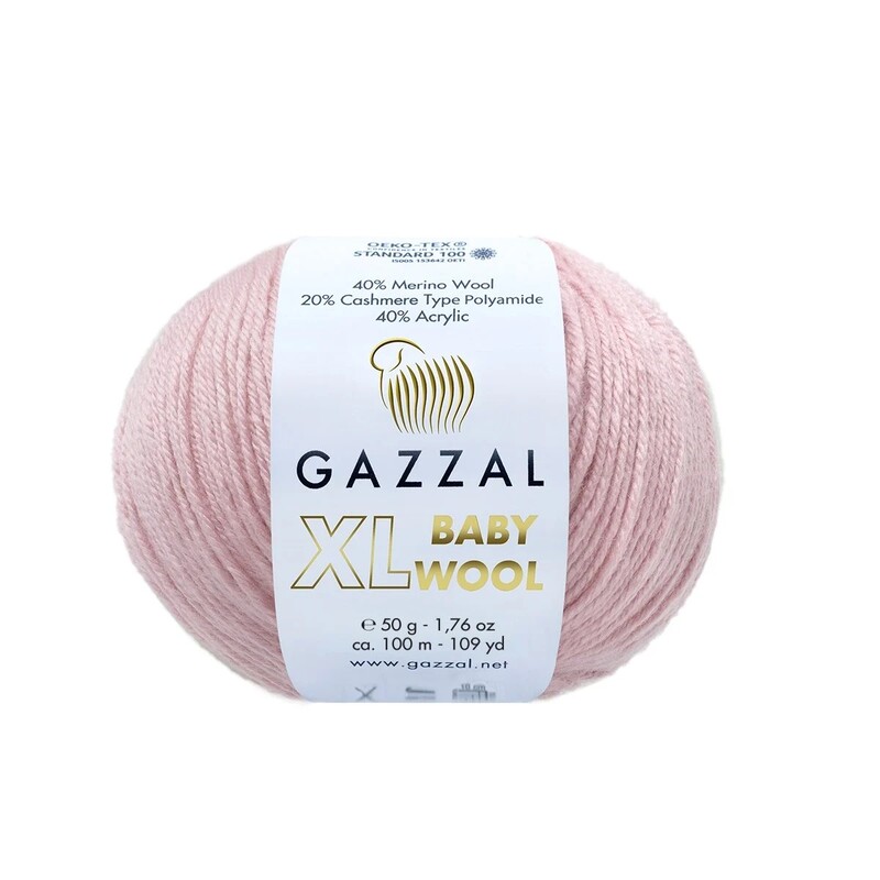 Gazzal - Gazzal Baby Wool XL El Örgü İpi | Pudra 836