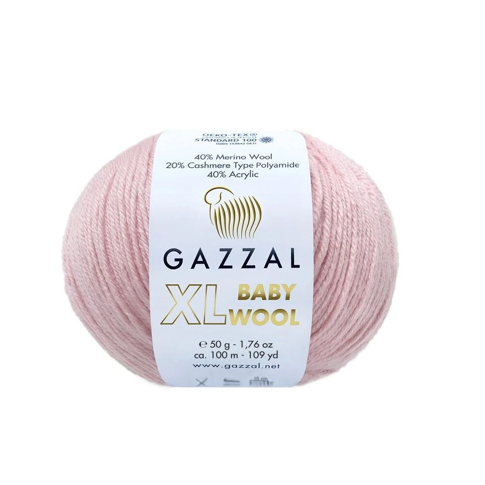 Gazzal Baby Wool XL El Örgü İpi | Pudra 836