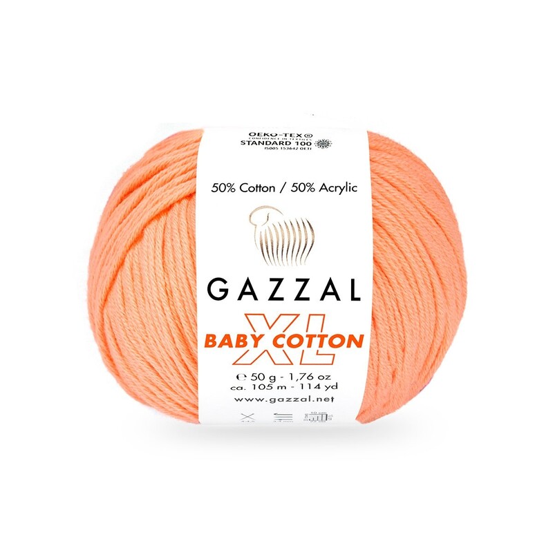 Gazzal - Gazzal Baby Cotton XL El Örgü İpi Bron Bakır 3465