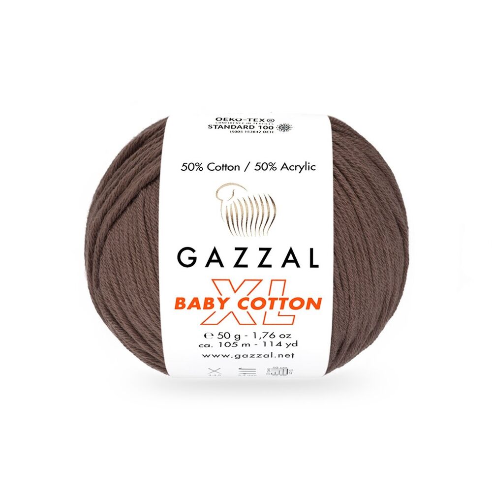 Gazzal Baby Cotton XL El Örgü İpi Konyak 3455