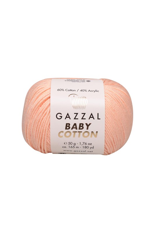 Gazzal - Gazzal Baby Cotton El Örgü İpi Kayısı 3469