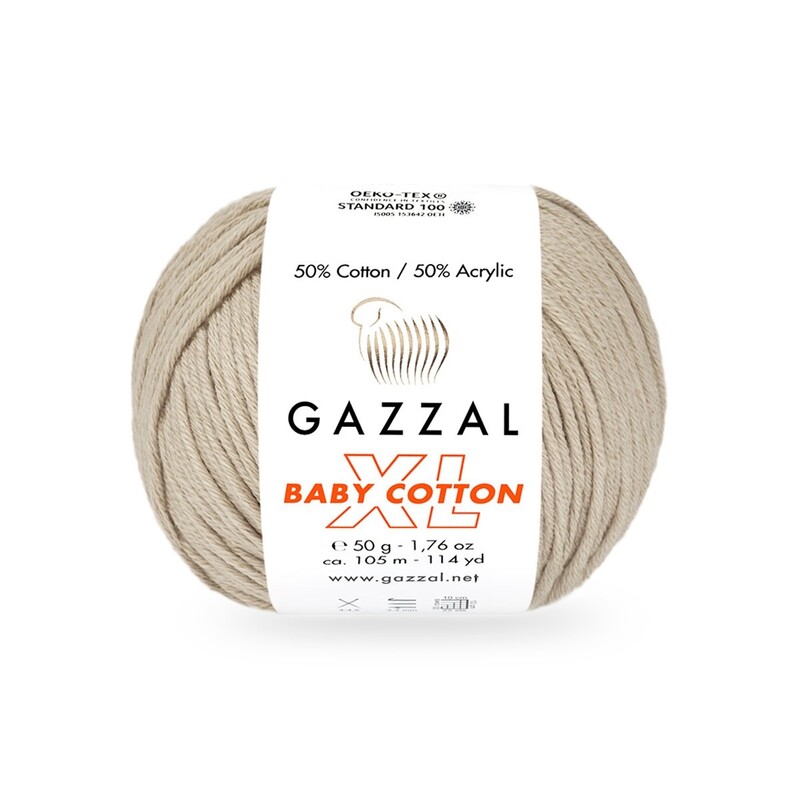 Gazzal Baby Cotton XL El Örgü İpi İrmik 3446 - Thumbnail