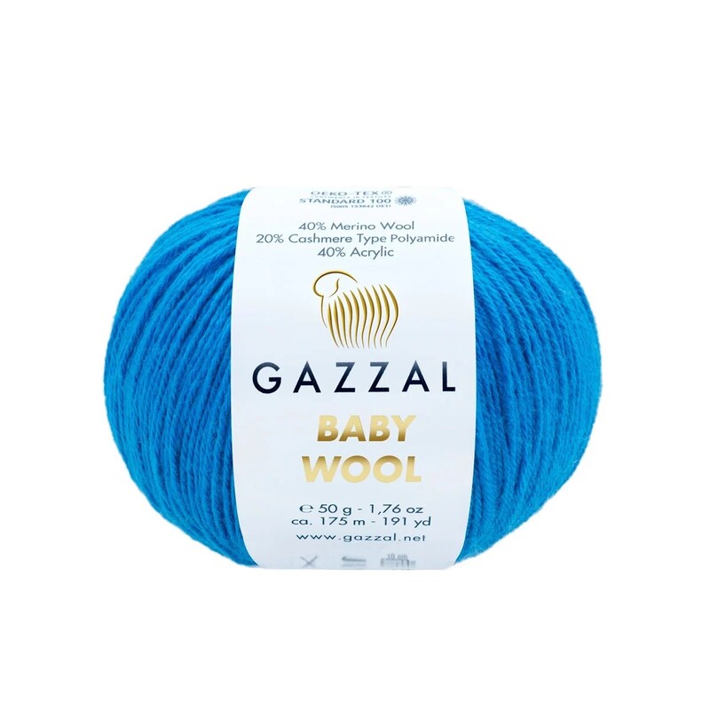 Gazzal - Gazzal Baby Wool El Örgü İpi | Prenses Mavi 830
