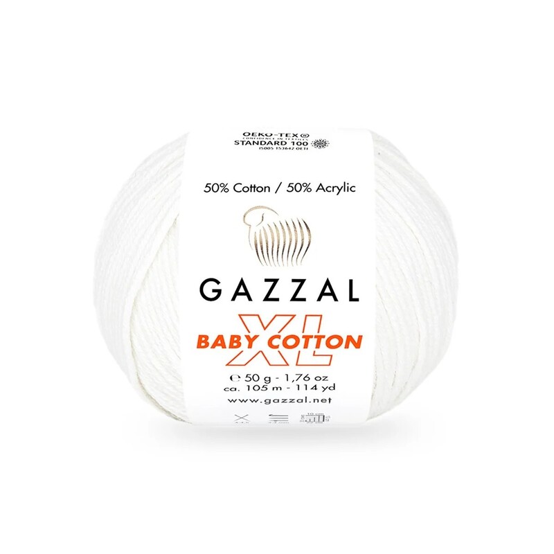 Gazzal Baby Cotton XL El Örgü İpi Bulut 3410 - Thumbnail