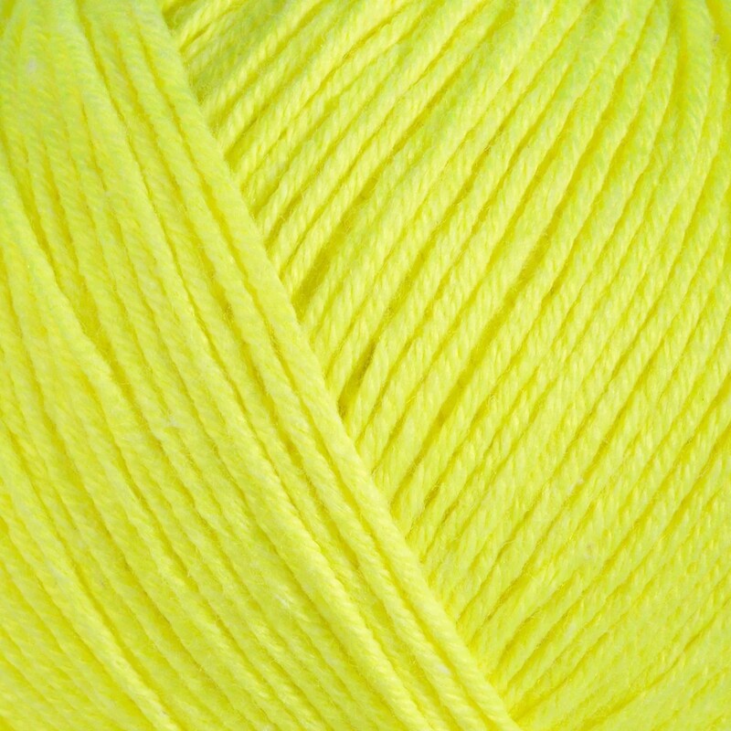 Gazzal Baby Cotton El Örgü İpi Neon Sarı 3462 - Thumbnail