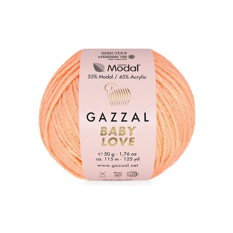  Gazzal Baby Love Yarn|Salmon 1634 - Thumbnail