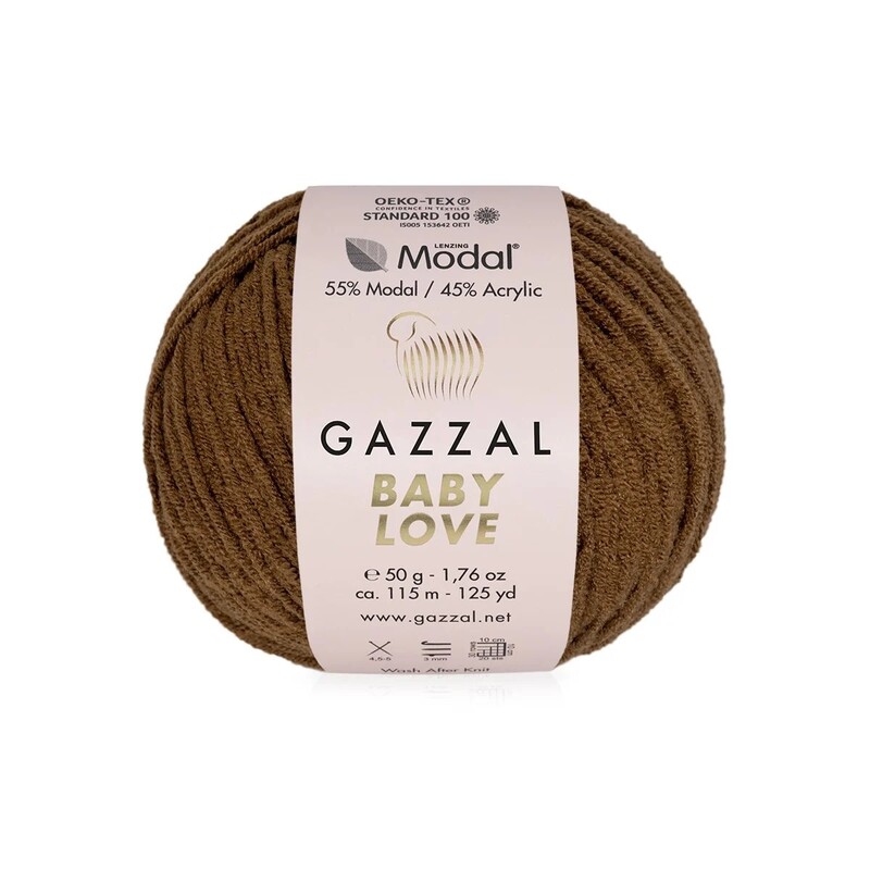  Gazzal Baby Love Yarn| Coffee 1626 - Thumbnail