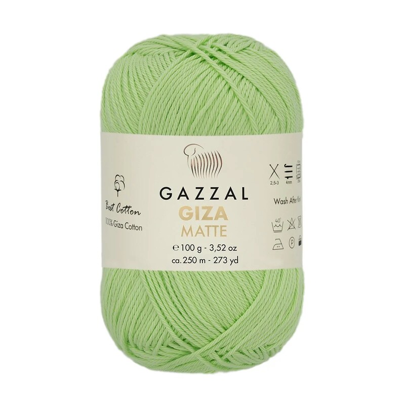 Gazzal - Gazzal Giza Matte El Örgü İpi Kelebek Yeşili 5558