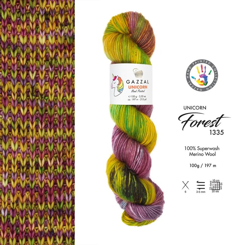 Gazzal Unicorn Hand Knitting Yarn | 1335 - Thumbnail