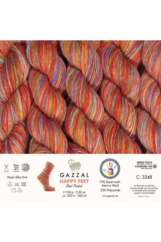 Gazzal Happy Feet Hand Knitting Yarn | 3248
