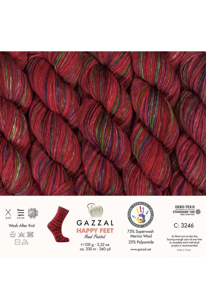 Gazzal Happy Feet Hand Knitting Yarn | 3246