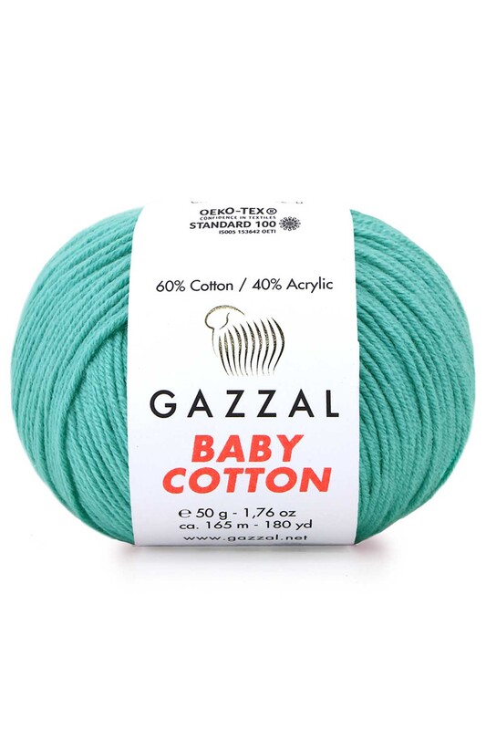 Gazzal - Gazzal Baby Cotton El Örgü İpi Lagün 3426