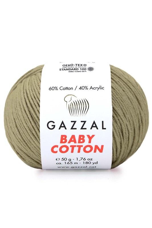 Gazzal - Gazzal Baby Cotton El Örgü İpi Açık Yeşil 3464