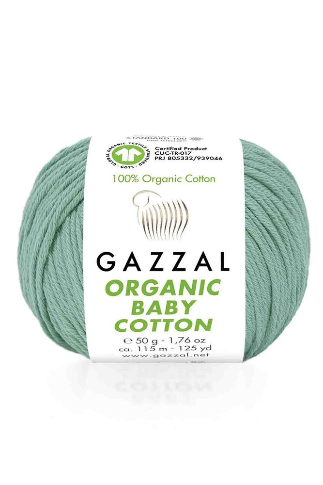 Gazzal Organic Baby Cotton Yarn/Green 422