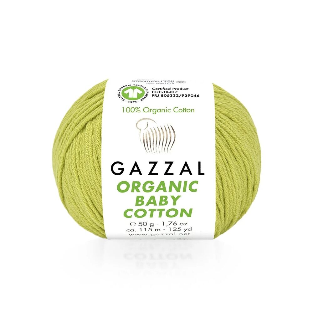 Gazzal Organic Baby Cotton Yarn|Green 426