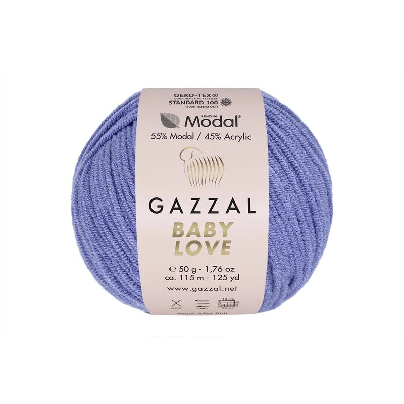  Gazzal Baby Love Yarn| Purple 1621 - Thumbnail