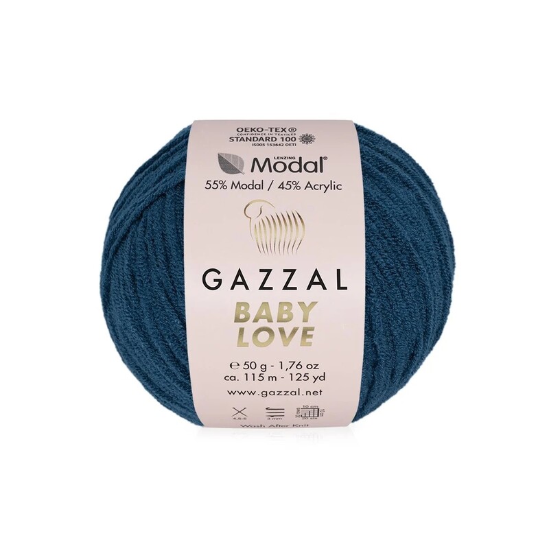  Gazzal Baby Love Yarn| Indigo 1619 - Thumbnail