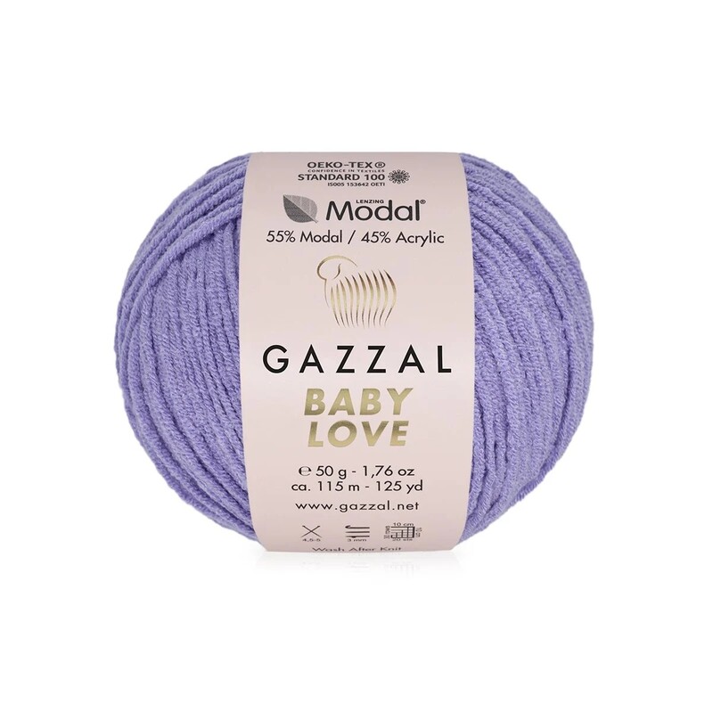  Gazzal Baby Love Yarn| Lilac 1615 - Thumbnail