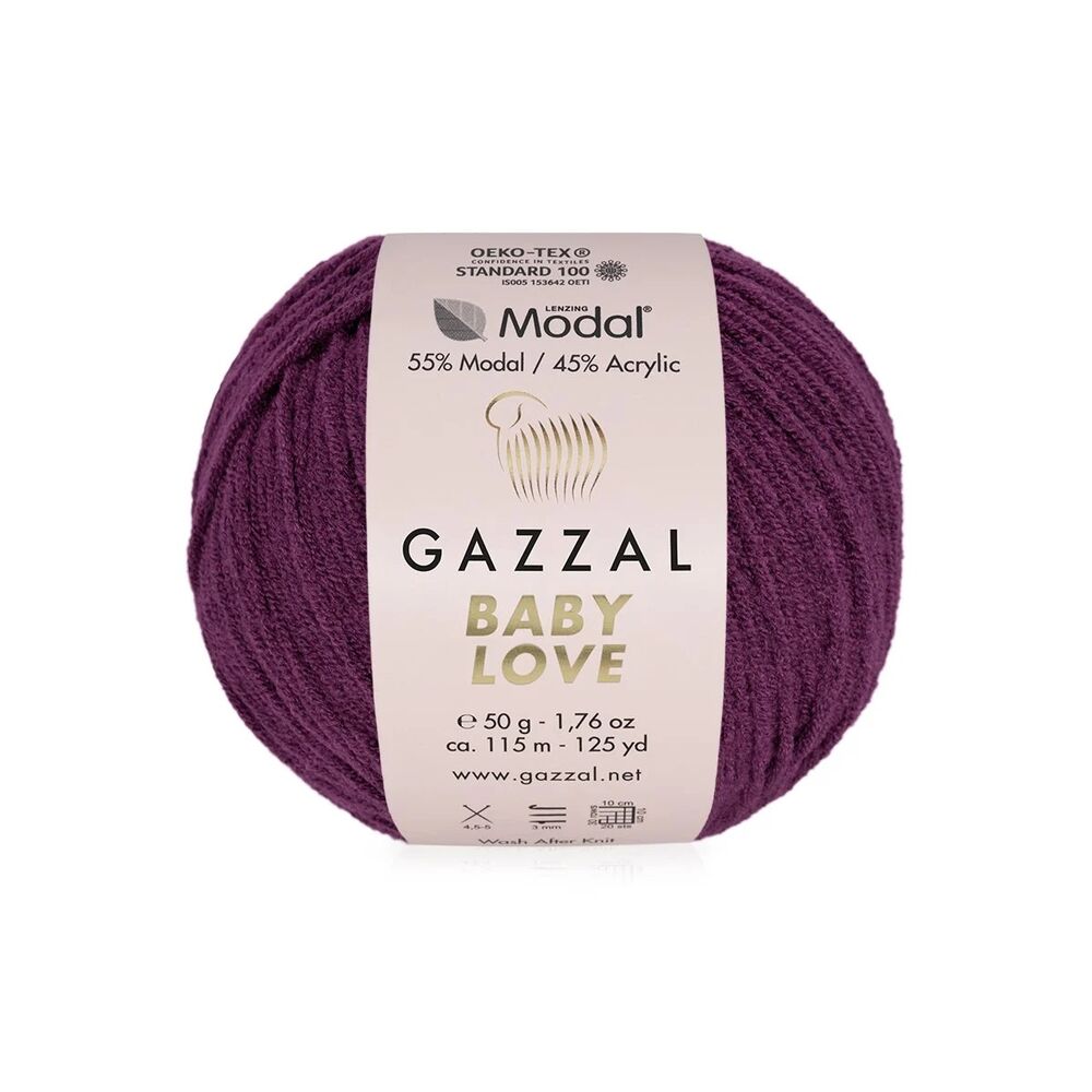 Gazzal Baby Love Yarn| Plum 1611